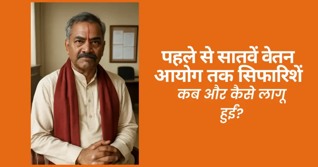 इतिहास की झलक: पहले से सातवें वेतन आयोग तक सिफारिशें कब और कैसे लागू हुईं? 1 पहले से सातवें वेतन आयोग तक सिफारिशें
