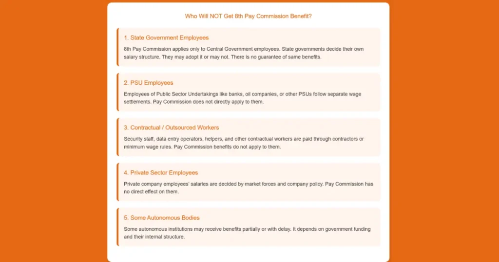 8वाँ Pay Commission: किन सरकारी कर्मचारियों को नहीं मिलेगा फायदा? पूरी सच्चाई जानिए 2 who will not get 8th pay commission benifit